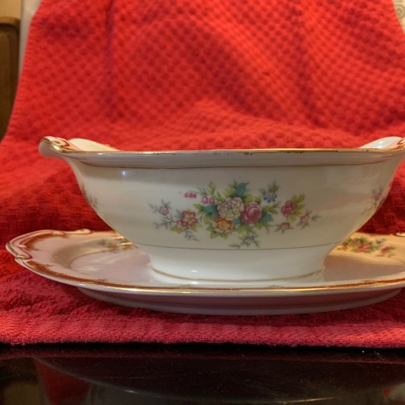 Vintage Gravy Boat by Ransom China (Japan) in Pattern RNS9  (1950s) - Picture 1 of 4